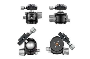 Image of Leofoto LH-55 Series Low Profile Ball Head &amp; QR Plate, Arca, Black, LH-55