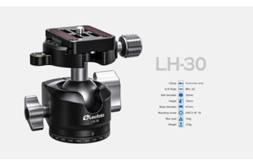 Image of Leofoto LS-284C/LH-30LR X Version Ranger Series Tripod w/Ballhead Set, Black, LS-284CX+LH-30LR