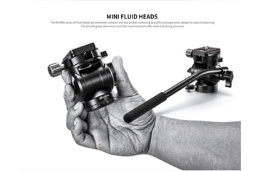 Image of Leofoto LX-255CT/BV-1 Reversible Travel Tripod w/ Bino Fluid Head Kit, Black, LX-225CT+BV-1