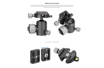 Image of Leofoto LX-255CT/XB-32 Reversible Travel Tripod w/ Ball Head Set, Black, LX-255CT+XB-32