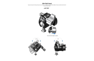 Image of Leofoto MBC-22 Mini Ball Head for FDM-05 Table, Arca Compatible, Black, MBC-22