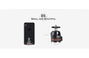 Image of Leofoto MBH-19 Micro/Mini Ball Head, Black, MBH-19