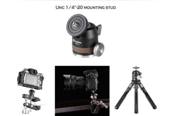 Image of Leofoto MBH-19 Micro/Mini Ball Head, Black, MBH-19