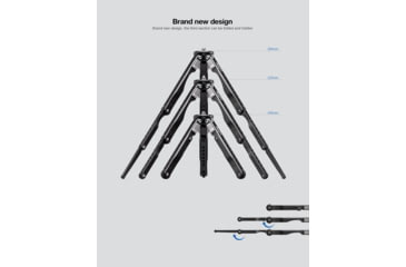 Image of Leofoto MT-04/LH-30 Folding Aluminum Mini Tripod w/ Ball Head Set and Bag, Black, MT-04+LH-30