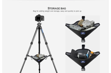 Image of Leofoto RB-2 Universal Tripod Rock Bag, Black, RB-2