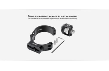 Image of Leofoto TDC-22/CF-9 Tripod Threaded Leg Collar w/ 3/8 Screw Stud, Black, TDC-22+CF-9