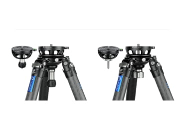 Image of Leofoto YB-100LP Leveling Base w/ Handle for 100mm Bowl - 3/8, Black, YB-100LP