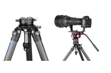 Image of Leofoto YB-75LC Leveling Base w/ Handle for 75mm Bowl, Arca, Black, YB-75LC