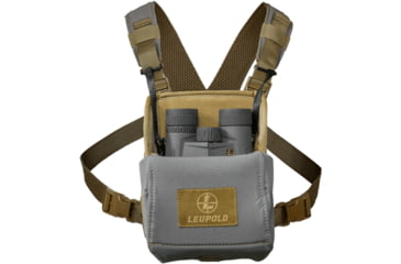 Image of Leupold Magnetic Enclosed Binocular Harness, Tan/Grey, 185628