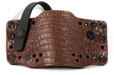 Image of Limbsaver Cross-Tech Clip-On Leather Holster, w/Strap, Dark Brown, 12524