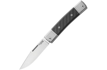 Image of Lionsteel BestMan BM1 Slipjoint CF Folding Knife, 2.75 satin finish Bohler M390 stainless clip blad, Carbon fiber handle, BM1 CF