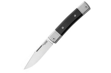 Image of Lionsteel BestMan BM1 Slipjoint Ebony Folding Knife, 2.75 satin finish Bohler M390 stainless clip blad, Ebony wood handle, BM1 EB