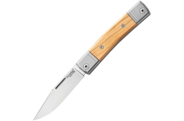 Image of Lionsteel BestMan BM1 Slipjoint Olive Folding Knife, 2.75 satin finish Bohler M390 stainless clip blad, Olive wood handle, BM1 UL
