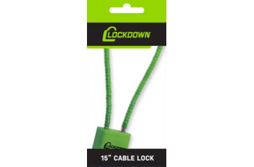 Image of Lockdown Cable Lock, 15in, Red, 110149