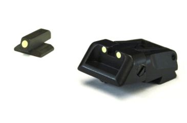 Image of LPA Adjustable Luminova Sight Set, Kimber 1911, Black, SPL09KL