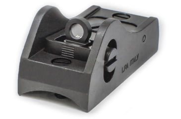 Image of LPA Adjustable Rear Shotgun Sight Screw Down, Ghost Ring, Black, BAR11R+D4