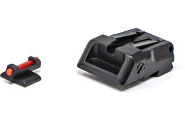 Image of LPA Adjustable Red Front Fiber Optic Sight Set, Kimber 1911, Black, SPS09KI6F