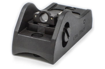 Image of LPA Adjustable Shotgun Rear Sight Screw Down, Tritium Optic Ring, Black, BAR11R+D3