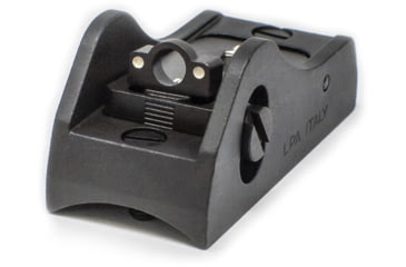 Image of LPA Adjustable Shotgun Rear Sight Screw Down, White Dot Ring, Black, BAR11R+D2