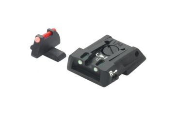 Image of LPA SPF Fiber Optic Adjustable Sight Set For H&amp;K P30, Black, SPF01HK