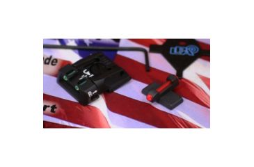 Image of LPA SPF Fiber Optic Adjustable Sight Set For H&amp;K P30, Black, SPF01HK