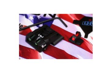 Image of LPA SPF Fiber Optic Adjustable Sight Set For S&amp;W Military and Police M&amp;P, Black, SPF02SW