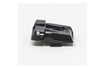 Image of LPA SPS Fully Adjustable Black Target Rear Fiber Optic Front Sight Set For Glock 17-41, Black, SPS16GL6F