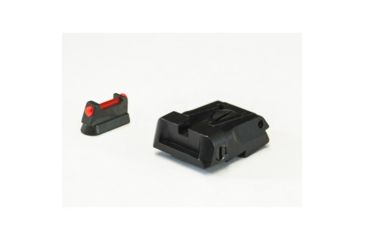 Image of LPA SPS Fully Adjustable Fiber Optic Front Sight Set For CZ Shadow, Black, SPS06CZ6F
