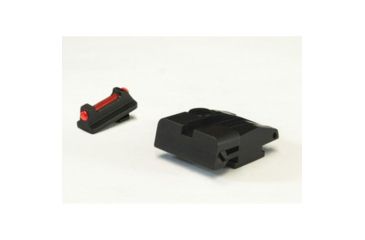 Image of LPA SPS Fully Adjustable Fiber Optic Front Sight Set For Walther P99, PPQ, PPQM2, No 22 Rimfire, Black, SPS15WA6F