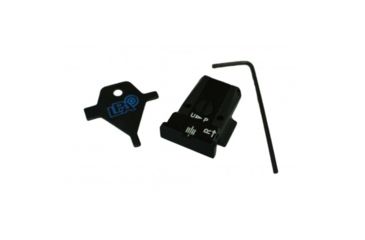 Image of LPA TR Fully Adjustable Black Serrated Rear Sight For S&amp;W 645/745, Black, TR64SW07