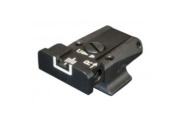 Image of LPA TR Fully Adjustable White Outline Rear Sight For S&amp;W 645/745, Black, TR64SW18