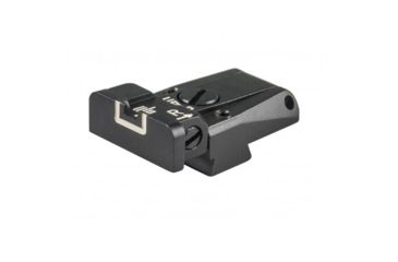 Image of LPA TRT Adjustable Rear White Outline Sight For Tanfoglio Match, Stock 2, Stock 3 and Custom 1911, Black, TRT96TA18