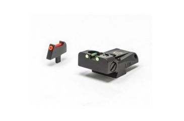 Image of LPA TTF Fiber Optic Adjustable Sight Set For 1911 Colt 70 Series, Black, TTF45CT