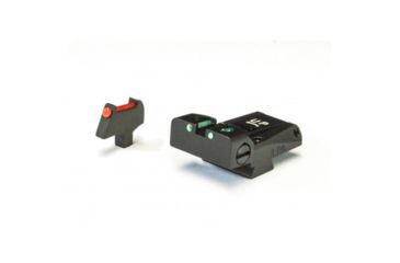 Image of LPA TTF Fiber Optic Adjustable Sight Set For 1911 Colt 80 Series, Black, TTF80CT