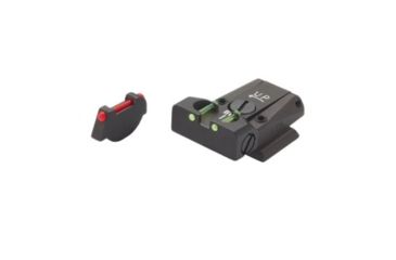 Image of LPA TTF Fiber Optic Adjustable Sight Set For Ruger P90-95, P97, Black, TTF91RU