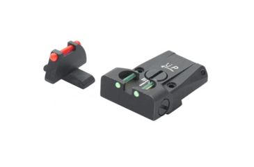 Image of LPA TTF Fiber Optic Adjustable Sight Set For Sig Sauer P220, P225, P226, P228, P320, Black, TTF28SS