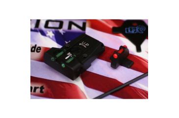 Image of LPA TTF Fiber Optic Adjustable Sight Set For Sig Sauer P220, P225, P226, P228, P320, Black, TTF28SS