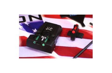 Image of LPA TTF Fiber Optic Adjustable Sight Set For Sig Sauer P220, P225, P226, P228, P320, Black, TTF28SS