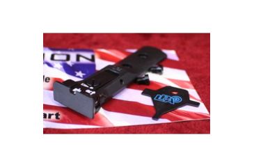 Image of LPA TXT Fully Adjustable Black Serrated Sight For S&amp;W Revolver, Black, TXT0407