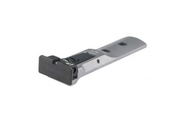 Image of LPA TXT Fully Adjustable Rear Sight w/Silver Body and Black Serrated Target Blade For S&amp;W Revolver, Black, TXT0107
