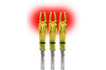 Image of Lumenok Lighted Arrow Nock Signature Series, Red, 3pk