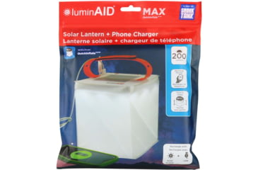 Image of LuminAID Max QI Solar Lantern w/Phone Charger, White, 0196-0150
