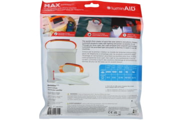 Image of LuminAID Max QI Solar Lantern w/Phone Charger, White, 0196-0150