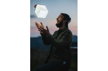 Image of LuminAID Max QI Solar Lantern w/Phone Charger, White, 0196-0150