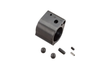 Image of Luth-AR Adjustable Gas Block, AR-15/ M16, 5.56x45mm NATO/ .223, .750in Inner Diameter, 4140 Chrome Moly Vanadium, Nitride, Black, GB-750-A