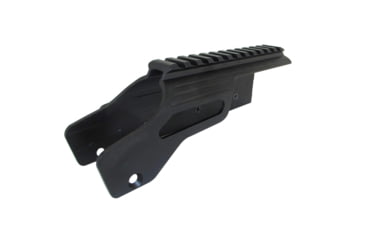 Image of Lyman Shotgun Rail Mount With Sidesaddle, Fits 12 Gauge Mossberg 500/590, Black, 1081029