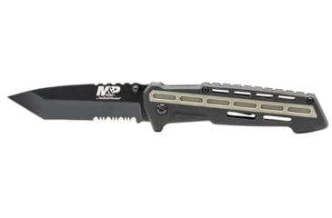 Image of M&amp;P AR Overmold Folding Knife, 3.5in, 8Cr13MoV Steel Blade, 4.5in, Rubber Handle, 1100082
