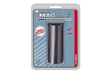 Image of Mag AM2A026 Mini MagLite AA Flashlight Black Plain Leather Holster