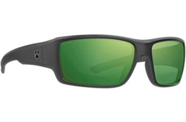 Image of Magpul Industries Ascent Shooting Glasses, Black Frame, Violet Lens/Green Mirror, MAG1132-1-001-4050