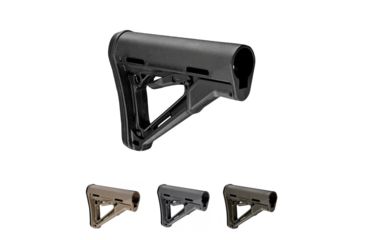Image of Magpul Industries CTR Rifle Stock, Mil-Spec AR15/M16, Black, Flat Dark Earth, Gray, OD Green